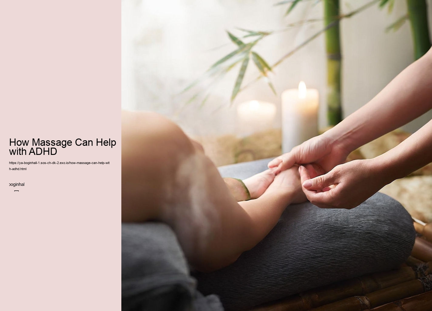 How Massage Can Help with ADHD