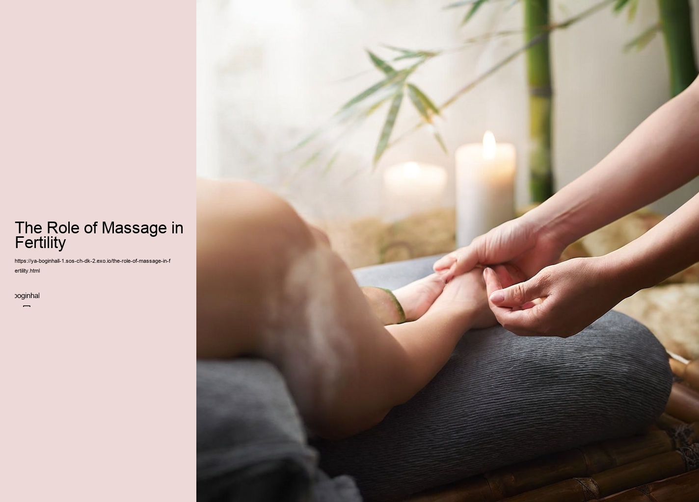 The Role of Massage in Fertility